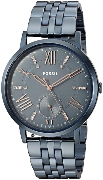 Watch strap Fossil ES4267 Stainless steel Blue 20mm
